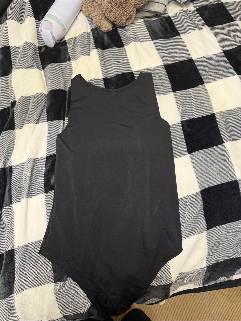 Joe Fresh Black Sleeveless Bodysuit
